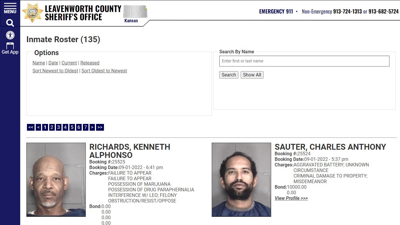 Inmate Roster - Leavenworth County Sheriff's Office